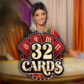 Official Live Casino logo: 32 Cards by Ezugi at 10bet Casino