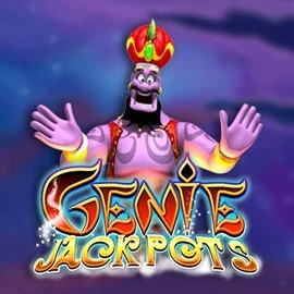 Genie Jackpots slot logo by Blueprint Gaming at 10bet Casino