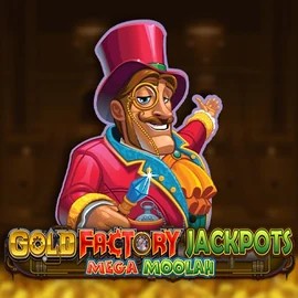 Gold Factory Jackpots Mega Moolah slot visual from Aurum Signature Studios available on 10bets.pl