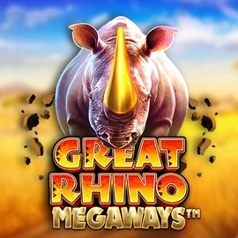 Great Rhino Megaways online game logo by Pragmatic Play on 10bets.pl