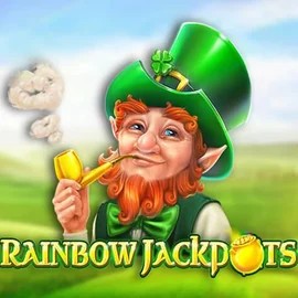 Rainbow Jackpots logo by Red Tiger Gaming at 10bet Casino