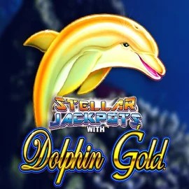 Dolphin Gold with Stellar Jackpots logo by Lightning Box Game 10bet Casino