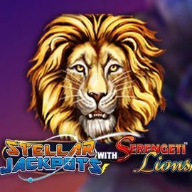 Jackpots logo of Stellar Jackpots with Serengeti Lions from Lightning Box Game at 10bet Casino